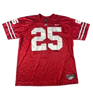 Nike Team Ohio State Buckeyes Football Jersey Men's Size 3XL #25 OSU Red Y2K - Picture 1 of 11