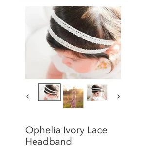 Diadema de encaje marfil Eleina May & Co. Ofelia - Imagen 1 de 3