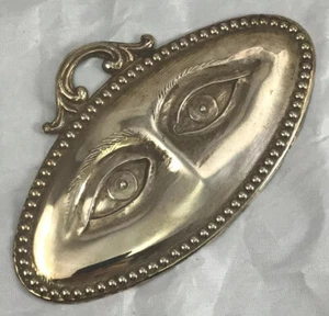 Ex voto vintage occhi sacro tattoo vintage cesellatura Italy 10,5 x7 cm votivo - Foto 1 di 22