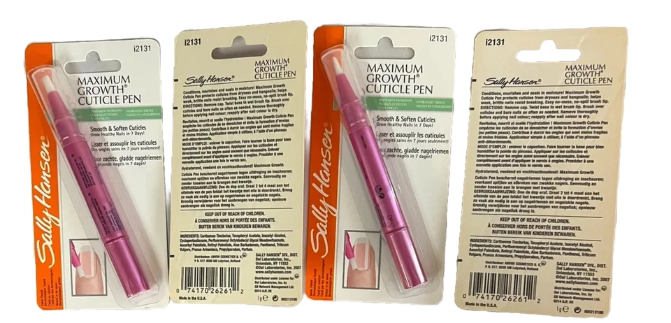 4 bolígrafos para cutículas Sally Hansen Maximum Growth F2131 originales Foto 1 de 1