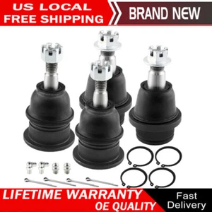 4pc Front Upper and Lower Ball Joints for Chevy Tahoe GMC Sierra Savana 1500 - Foto 1 di 10