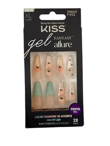 KISS Gel Fantasy Allure Nails - XL Length - NEW - FA52 - Picture 1 of 3