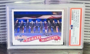 Donald Trump 2016 Decision CNBC Republican Pre Debate Gold Card PSA 10 GEM POP 1 - Bild 1 von 5