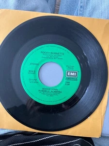 ROCKY BURNETTE BOOGIE DOWN IN MOBILE, ALABAMA/TIRED OF TOEIN'... VINYL 45 43-89 - Picture 1 of 2