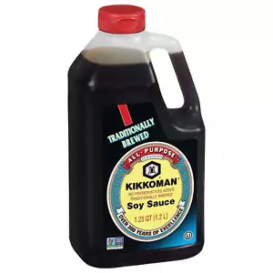 Kikkoman Soy Sauce, 1.25 QT New Free Shipping - Picture 1 of 7