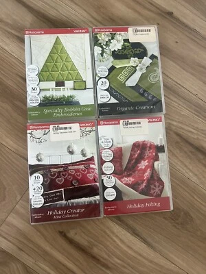 Lot of 4 Husqvarna Viking Embroidery Design CDs ***Holiday Felting Decorator +++ - Image 1 of 4