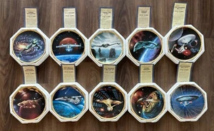 Hamilton Collection Plates 1993-4 Star Trek The Voyagers Complete Set Of 10 COAs - Picture 1 of 12