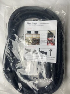 Alex Tech 10ft - 1/2 in. Cord Protector Wire Organizer Tubing Cable Sleeve Split - Picture 1 of 3
