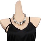 Elegant Pearl Beads Ball Necklace Temperament Clavicle Chain Birthday Gift