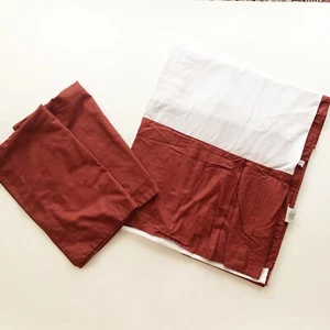 Nobel Excellence 2 King Shams & Bedskirt Set Burgundy Maroon - Bild 1 von 8