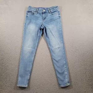 Old Navy Jeans Womens 4 Blue Denim Rockstar Super Skinny Mid Rise Light Wash - Picture 1 of 13