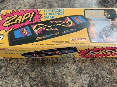 Vintage 1981 Coleco ZAP! 2 Two Player Handheld Electronic Game Boxed READ