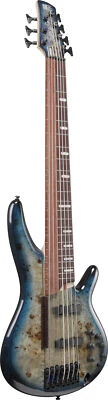 Bajo Ibanez Bass Workshop SRAS7 Ashula 7 cuerdas - Azul Cósmico Starburst Foto 1 de 4