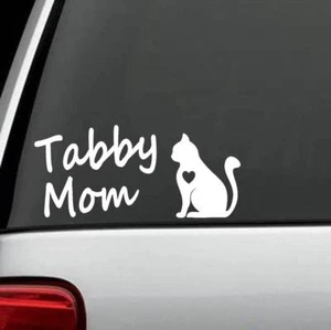 L1046 Calcomanía Adhesiva Mamá Tabby Gatito Muñeca de Trapo Tabby Calico Birmano Mascota Regalo - Imagen 1 de 2
