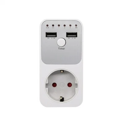 Multifunctional  Intelligent Countdown Timer Socket with 2 E6I2 - Image 1 of 4