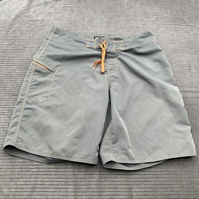 Fox Board Shorts Men 36 Gray Orange Polyester Beach Outdoors Casual Swimming. - Image 1 of 4