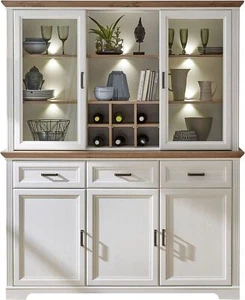 Buffet Geschirrschrank JASMIN Pinie weiß Nachbildung - Bild 1 von 5