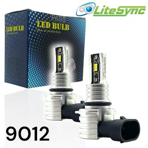 LiteSync 9012 HIR2 LED Headlight Bulbs 6000K For Peugeot 108 2014-22 - Picture 1 of 11