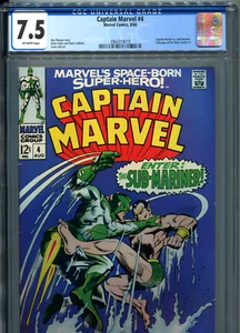 Captain Marvel #4 (Marvel 1968) CGC Certified 7.5 - Picture 1 of 3