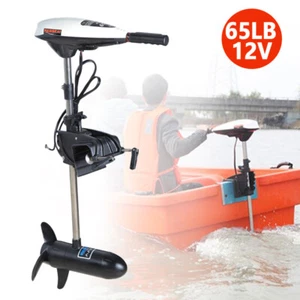 12V Electric Outboard Trolling Motor Kayak Fishing Boat Engine 40/45/58/65 lbs. - Picture 1 of 57