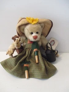 Ganz Cottage Collectibles Gardenia 1st Ed Bear By Lorraine Chein 11" Mint 2000 - Bild 1 von 5