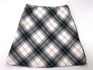 NWT Tailor B Moss Wool Blend Plaid Skirt Womens Size 4 Made In USA - Picture 1 of 3