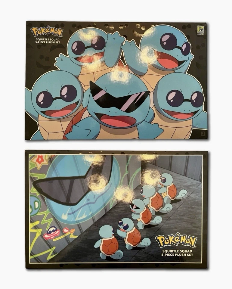 SDCC 2025 Jazwares Exclusive Pokémon Squirtle Squad 5-Piece Plush Set Sealed - Image 1 of 1