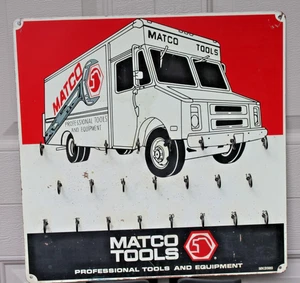 RARE Matco Tools Sign 23-Slot Truck Key Ring Fob Holder Hanger Board MKB989 - Picture 1 of 9