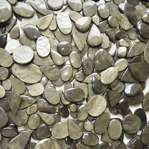 2500 cts High Quality Natural Silver Obsidian Gemstone Handpicked Loose Cabochon - Picture 1 of 14