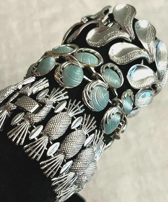 3-Серебряного тона аккуратный стиль браслеты SARA COV ананас, оболочка, лист ювелирных изделий лот - Изображение 1 из 4