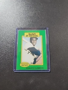 1987 Hygrade Baseball's All-Time Greats - Roberto Clemente Hat Logo Not Visible - Picture 1 of 2
