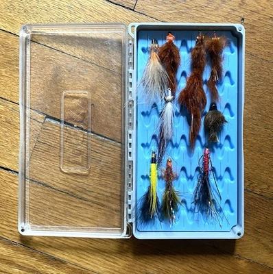 Trout Streamer Lot w Tacky Fly Box Fly Fishing Gear Smallmouth Bass 10 - Image 1 of 4