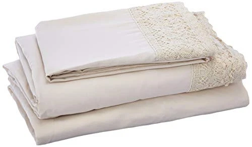  柔软超细纤维钩针花边床单-豪华超细纤维床单-  — 第 1/4 张图片