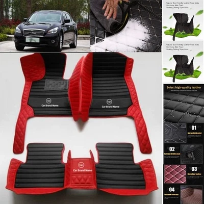 For Infiniti Q50 Car Floor Mats Custom Waterproof Luxury Carpets Auto Liner Foto 1 de 4