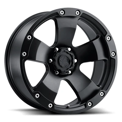 20" American Outlaw BootLegger Wheel 🔥 20X9 -10 5X127 🔥 71 Satin Black Rim🔻✅ - Image 1 of 4