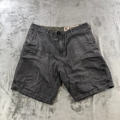 vtg Volcom Scout Cargo Shorts Mens 38 Gray Utility Pockets Skate Surf Casual - Image 1 of 4