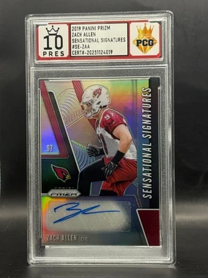 2019 PANINI PRIZM ZACH ALLEN SENSATIONAL SIGNATURES #SE-ZAA - Image 1 of 2