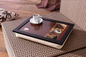 Knie-Tablett "Kaffee" Notebooktablett Couchtablett - Bild 1 von 1