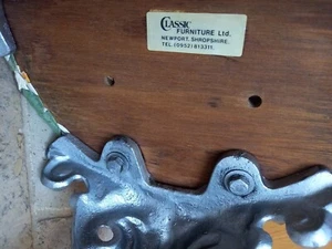 1960's Stool Classic Furniture England Cast Iron Foundry Leg Base Retro Pub Seat - Picture 1 of 12