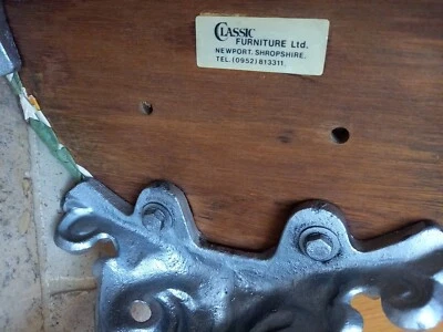 1960's Stool Classic Furniture England Cast Iron Foundry Leg Base Retro Pub Seat - Image 1 of 4