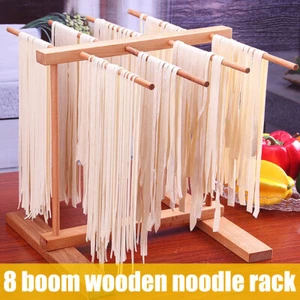 Wooden Pasta Drying Rack Collapsible Noodle Dryer Rack Beech Wood Noodles ♐ - Picture 1 of 12