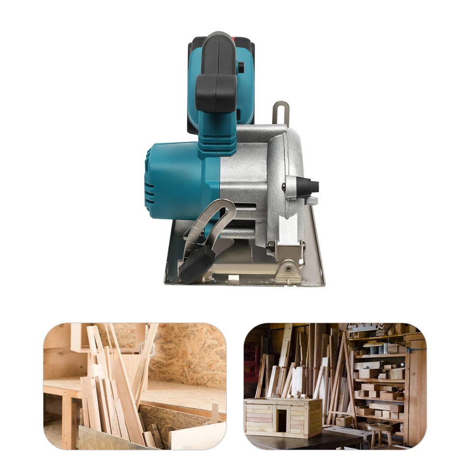 Cordless Hand Circular Saw Saw Ø125mm Circular Saw Cordless 0-45° with Battery & Charger - Image 1 of 4