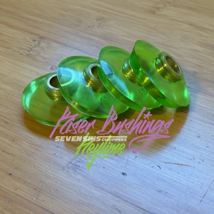 NEW FLANDERS CUSTOM RISER BUSHINGS FOR HARLEYS w/ DOGBONE RISERS - KEY LIME - Bild 1 von 7