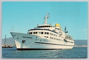 Postal M/V Viking Princess barco navegando desde San Diego California CA - Imagen 1 de 2