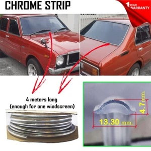 4 m. For Toyota Corolla KE10 KE20 KE30 Chrome Finish On Weatherstrip Rubber Seal - Picture 1 of 7