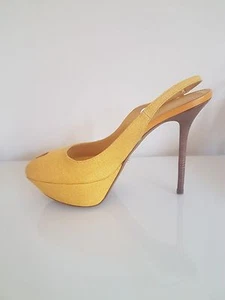 SERGIO ROSSI MUJER TWEED SLINGBACK ZAPATOS DE SALÓN TALLA UK 7.5 - IT 40.5  - Imagen 1 de 8