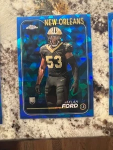 2024 TOPPS CHROME SAPPHIRE NFL ROOKIE CARD NEW ORLEANS SAINTS JAYLAN FORD #269 - Picture 1 of 1