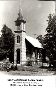 Saint Anthony of Padua Chapel Old Mission Festina Iowa Postcard - Picture 1 of 2
