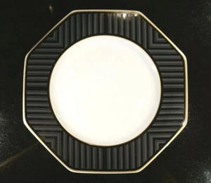 Beautiful Art Deco Villeroy Boch Heinrich Black Pearl Dinner Plate - Picture 1 of 2
