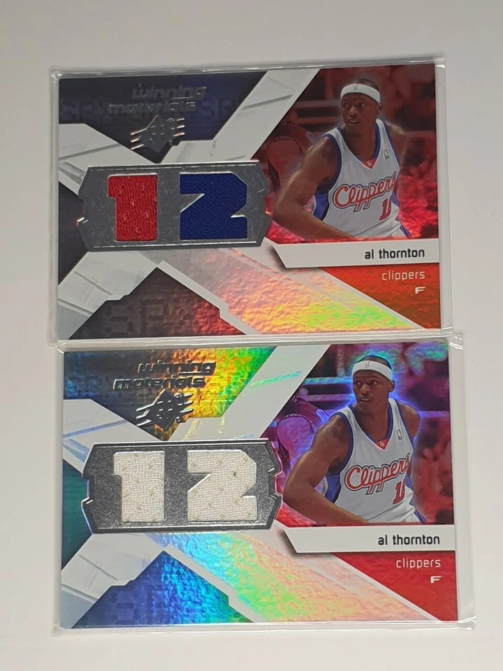2008-09 SPx Winning Materials Al Thornton Dual Jersey Card - L.A. Clippers X 2 - Image 1 of 1